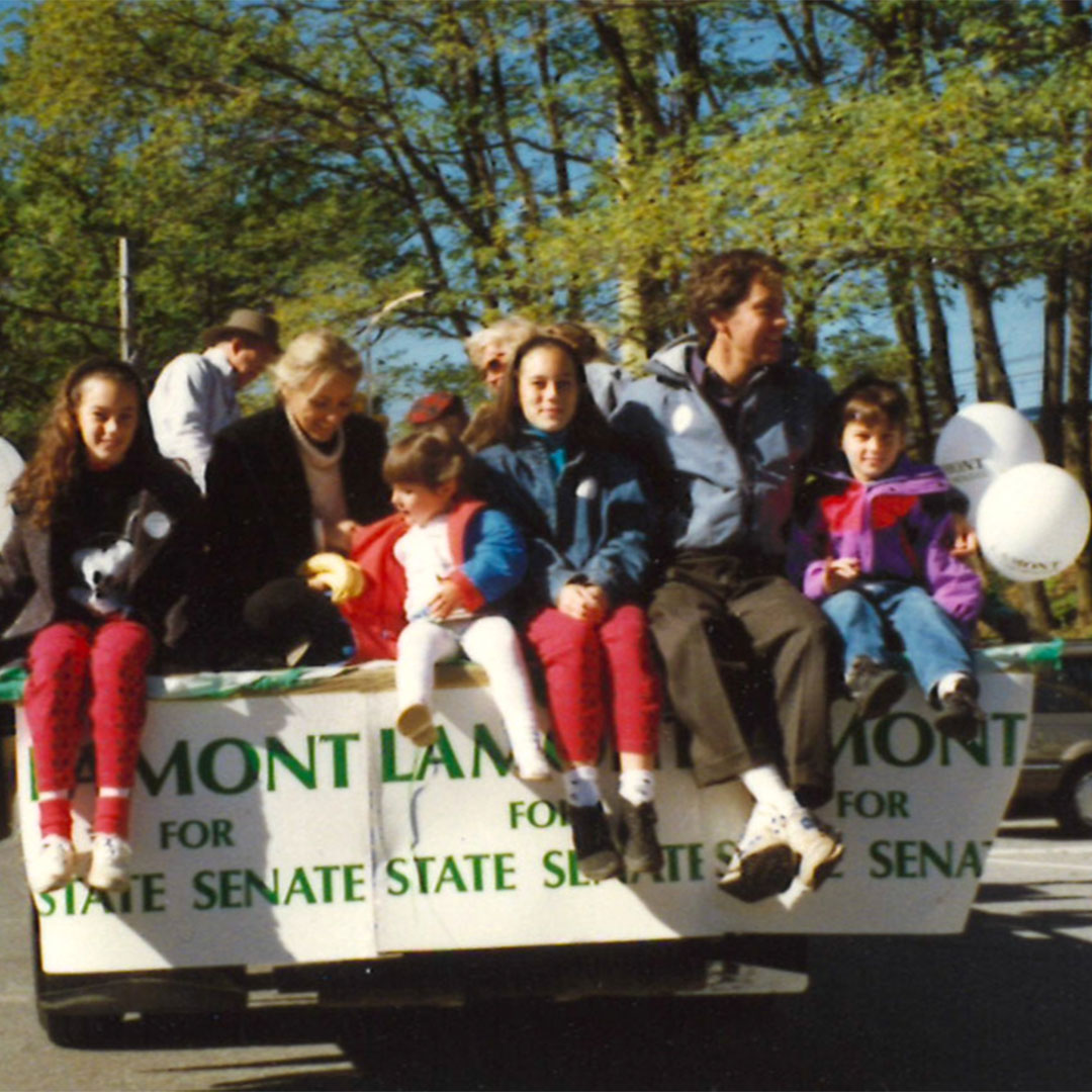 Ned Lamont with his family